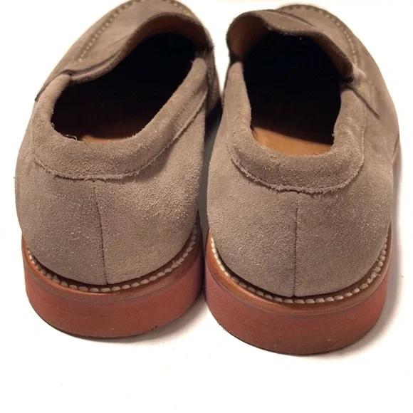 J. Crew Kenton A6312 Lt. Brown Suede Slip On Penny Loafers - Picture 5 of 7